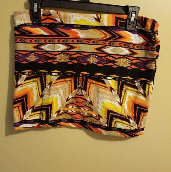 Hot Gal Dresses & Skirts - Multicolored Mini Skirt